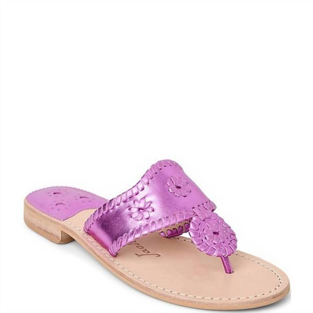 NEW JACK ROGERS women's original jack flat sandal in magenta